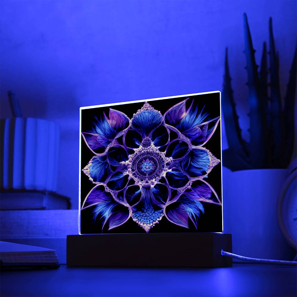 Abstract Flower Acrylic Plaque - Crystallized Collective