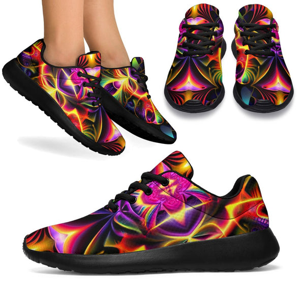 Abstract Kaleidescope Psychedelic Sport Sneakers - Crystallized Collective