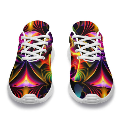 Abstract Kaleidescope Psychedelic Sport Sneakers - Crystallized Collective