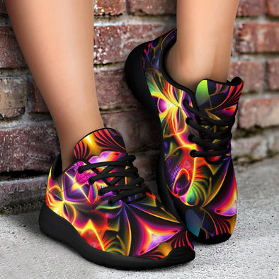 Abstract Kaleidescope Psychedelic Sport Sneakers - Crystallized Collective