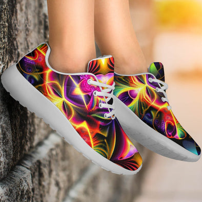 Abstract Kaleidescope Psychedelic Sport Sneakers - Crystallized Collective