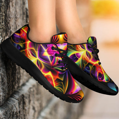 Abstract Kaleidescope Psychedelic Sport Sneakers - Crystallized Collective