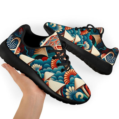 Abstract Mushrooms Sport Sneakers - Crystallized Collective