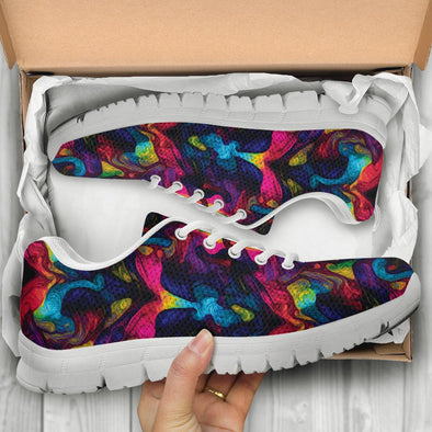 Abstract Psychedelic Art 2 Sneakers - Crystallized Collective