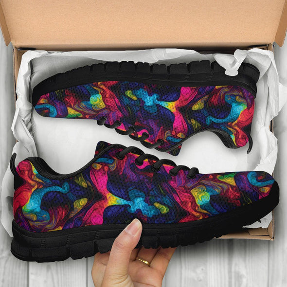 Abstract Psychedelic Art 2 Sneakers - Crystallized Collective
