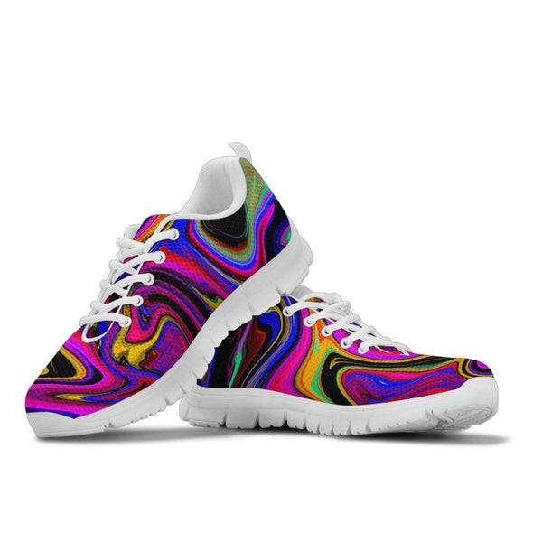 Abstract Psychedelic Art Sneakers - Crystallized Collective