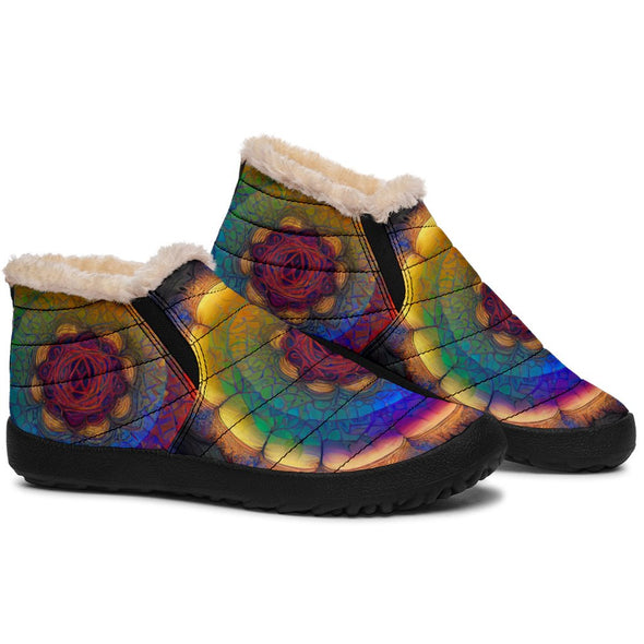 AI Mandala Winter Sneakers - Crystallized Collective