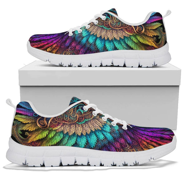 Angelic Boho Feathers Sneakers - Crystallized Collective