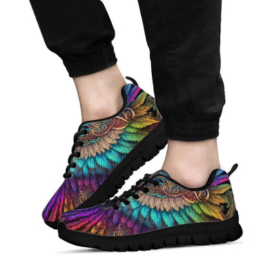 Angelic Boho Feathers Sneakers - Crystallized Collective