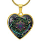 Art Mandala Heart Necklace - Crystallized Collective