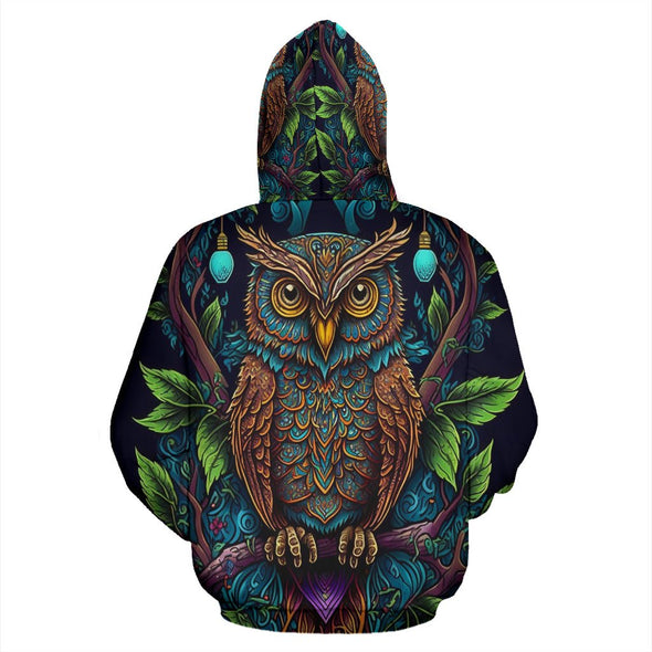 Art Owl Hoodie - Crystallized Collective