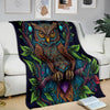 Art Owl Premium Blanket - Crystallized Collective