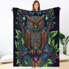 Art Owl Premium Blanket - Crystallized Collective