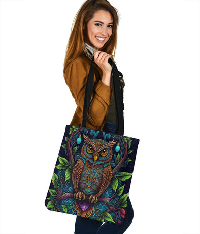 Art Owl Tote Bag - Crystallized Collective