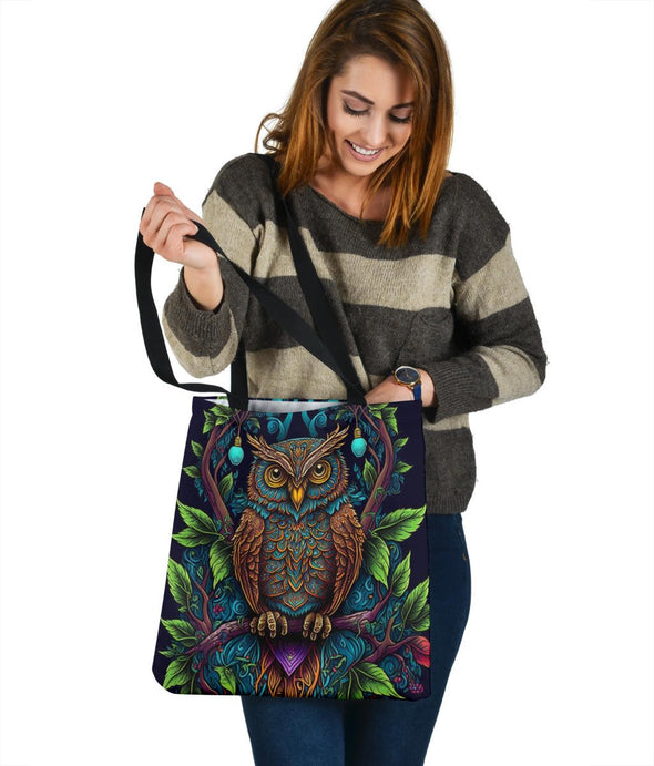 Art Owl Tote Bag - Crystallized Collective