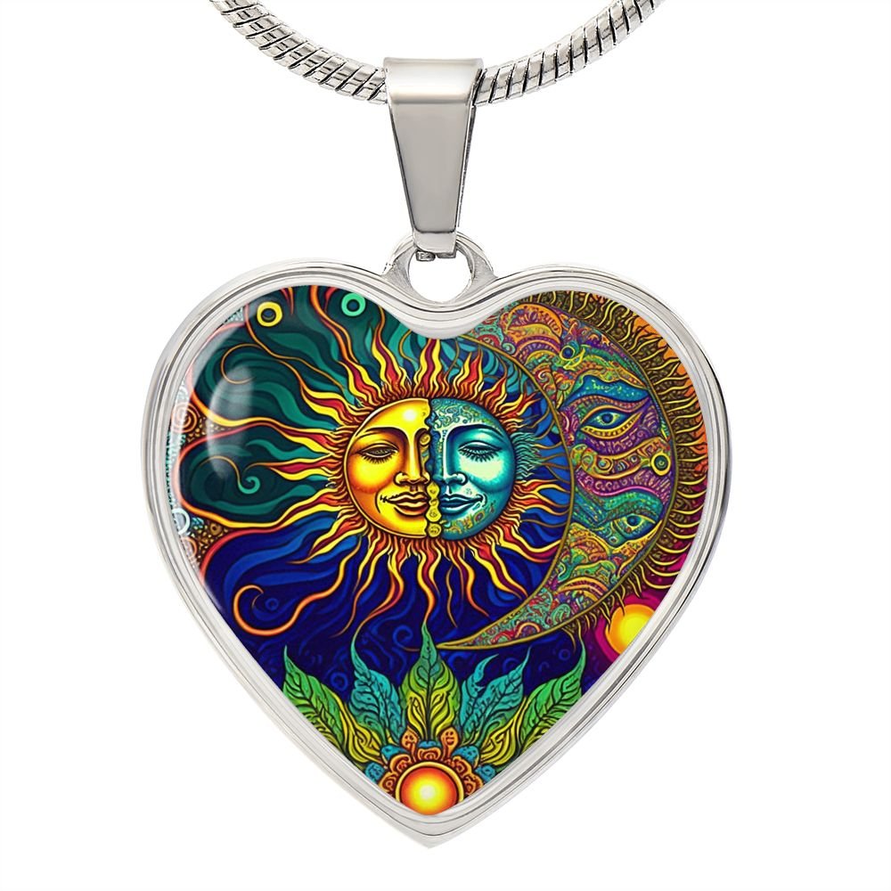 Artful Sun and Moon Necklace - Crystallized Collective