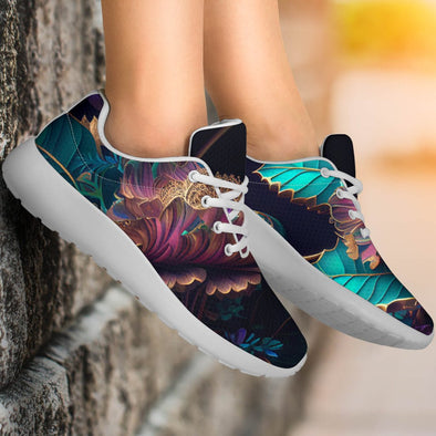 Artistic leaf Sport Sneakers - Crystallized Collective