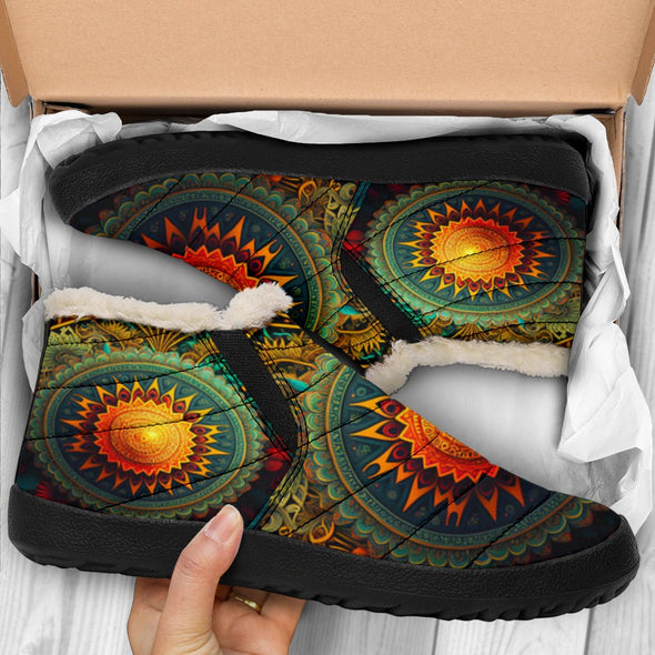 Aztec Jungle Winter Sneakers - Crystallized Collective