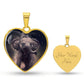 Baby Elephant Heart Necklace - Crystallized Collective
