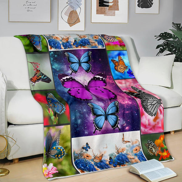 Beautiful Butterflies Premium Blanket - Crystallized Collective