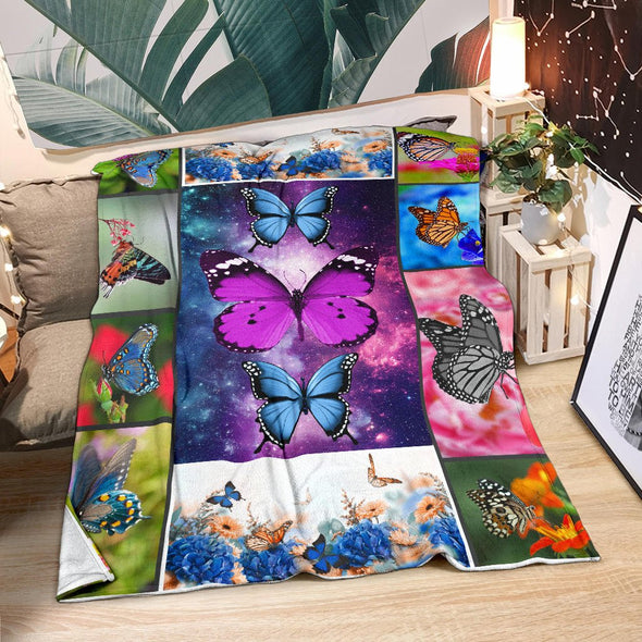 Beautiful Butterflies Premium Blanket - Crystallized Collective