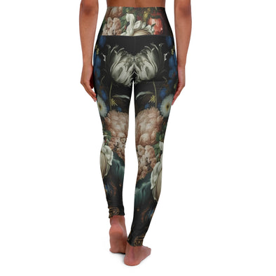 BlossomFlex High Waist Yoga Legging: Serene Floral Harmony - Crystallized Collective