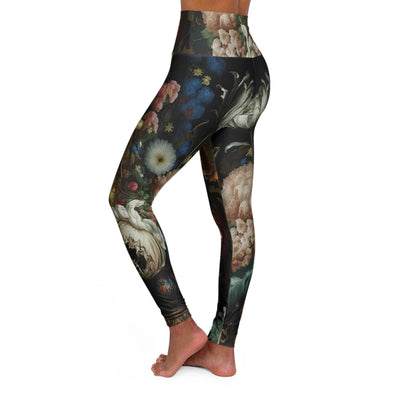 BlossomFlex High Waist Yoga Legging: Serene Floral Harmony - Crystallized Collective