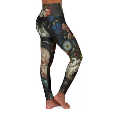 BlossomFlex High Waist Yoga Legging: Serene Floral Harmony - Crystallized Collective