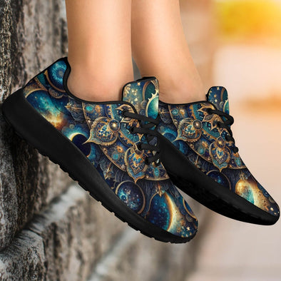 Bohemian Galaxy Mandala Sport Sneakers - Crystallized Collective