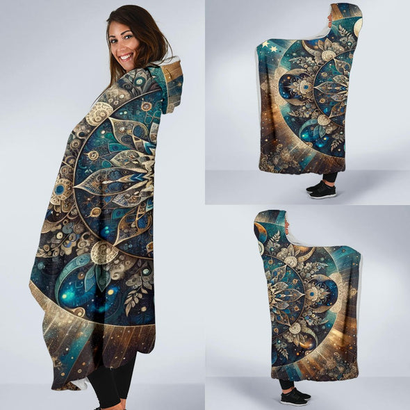 Bohemian Mandala Hooded Blanket - Crystallized Collective