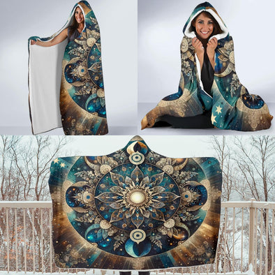 Bohemian Mandala Hooded Blanket - Crystallized Collective