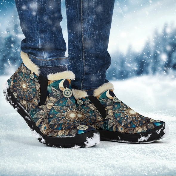 Bohemian Mandala Winter Sneakers - Crystallized Collective