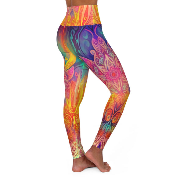 Boho Bliss: High Waist Yoga Legging - Crystallized Collective