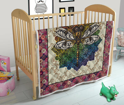 Boho Dragonfly Premium Quilt - Crystallized Collective