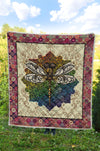 Boho Dragonfly Premium Quilt - Crystallized Collective