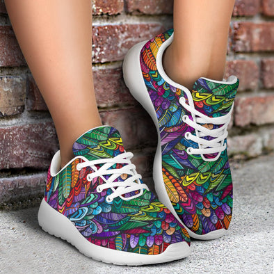 Boho Feathers Sport Sneaker - Crystallized Collective