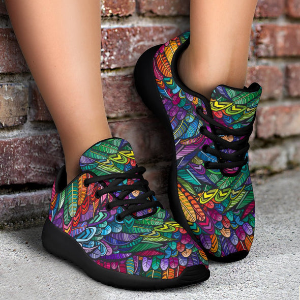 Boho Feathers Sport Sneaker - Crystallized Collective