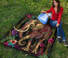 Boho Jungle Elephant Premium Quilt - Crystallized Collective