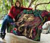 Boho Jungle Elephant Premium Quilt - Crystallized Collective