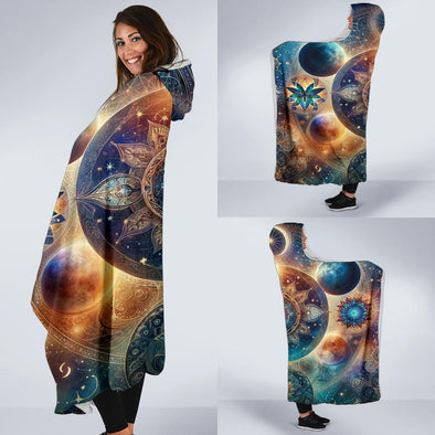 Boho Mandala Light Hooded Blanket - Crystallized Collective