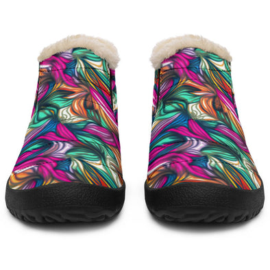 Boho Psychedelic Abstract Winter Sneakers - Crystallized Collective