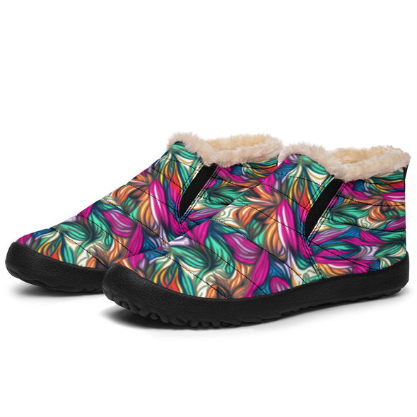 Boho Psychedelic Abstract Winter Sneakers - Crystallized Collective