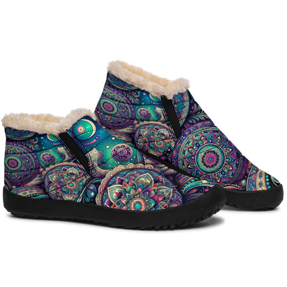 Boho Psychedelic Gypsy Winter Sneakers - Crystallized Collective