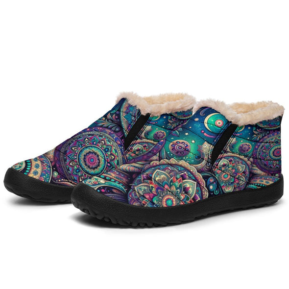 Boho Psychedelic Gypsy Winter Sneakers - Crystallized Collective