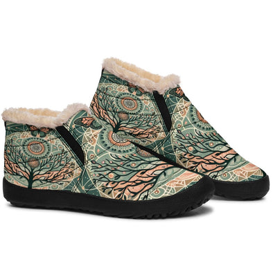 Boho Tree of Life Mandala Winter Sneakers - Crystallized Collective