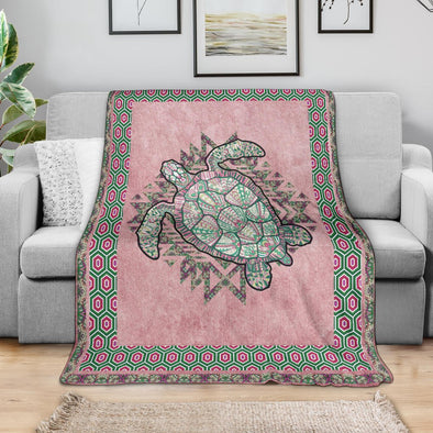 Boho Turtle v2 Premium Blanket - Crystallized Collective