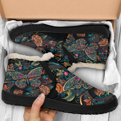 Butterfly Flowers Winter Sneakers - Crystallized Collective