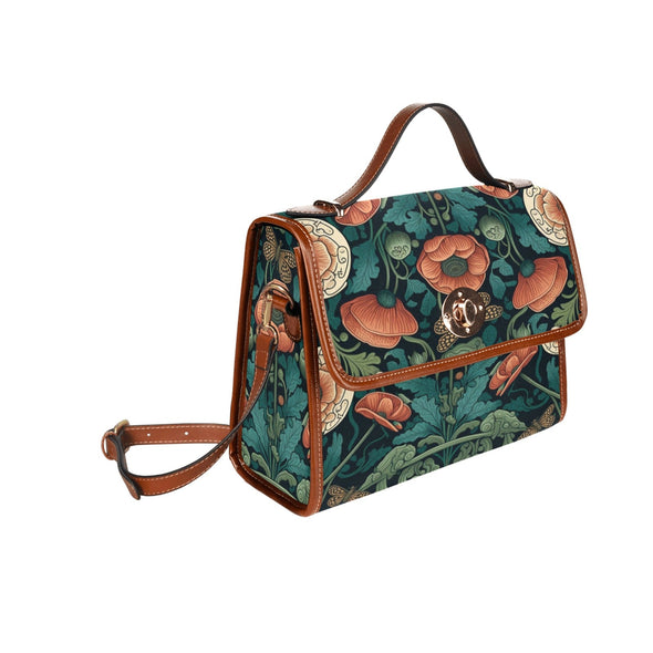 Butterfly Garden Canvas Satchel Bag - Crystallized Collective