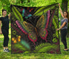Butterfly Jungle Vines Premium Quilt - Crystallized Collective