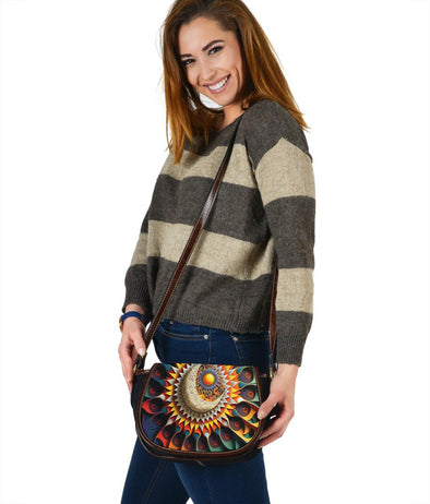 Celestial Interplay Canvas Saddle Bag - Crystallized Collective
